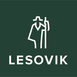 LESOVIK logo secondary negative colour